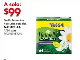 City Club Naturella Toalla femenina nocturna con alas oferta