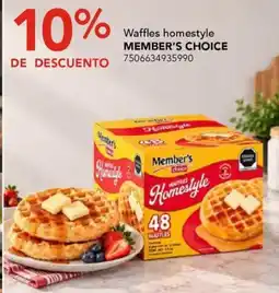 City Club Member's choice waffles homestyle oferta