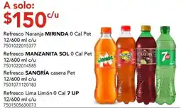 City Club Mirinda Manzanita Sol Sangría casera 7 Up oferta