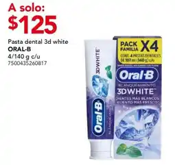 City Club oral-b pasta dental 3d white oferta