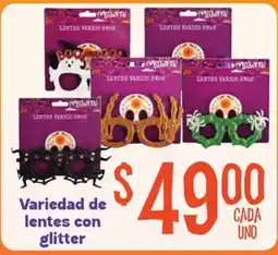 Soriana Mercado Halloween lentes varios oferta