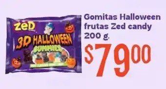 Zed gomitas halloween frutas