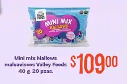Soriana Mercado Valley Foods mini mix Mallows oferta