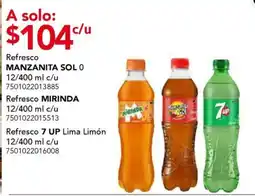 City Club Manzanita Sol Mirinda 7 Up oferta
