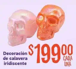 Soriana Mercado Decoración de calavera iridiscente oferta