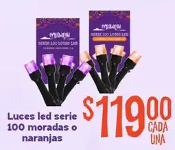 Soriana Mercado Halloween luces led serie 100 oferta