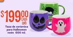 Soriana Mercado Taza de cerámica para Halloween neón oferta