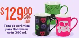Soriana Mercado Taza de cerámica para Halloween neón oferta