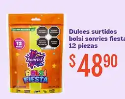 Soriana Mercado Sonrics bolsi fiesta oferta