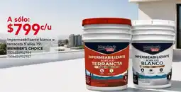 City Club Member's Choice Impermeabilizante Acrílico Terrancta oferta