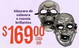 Soriana Mercado Máscara de calavera o momia brillantes oferta