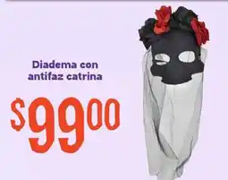 Soriana Mercado Diadema con antifaz catrina oferta