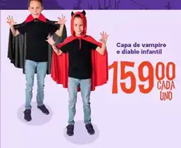 Soriana Mercado Capa de vampiro o diablo infantil oferta