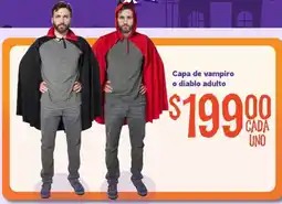 Soriana Mercado Capa de vampiro o diablo adulto oferta