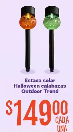 Soriana Mercado Estaca solar Halloween calabazas Outdoor Trend oferta