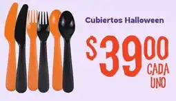 Soriana Mercado Cubiertos Halloween oferta