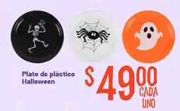 Soriana Mercado Plato de plástico Halloween oferta