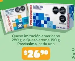 Soriana Mercado Precíssimo Queso imitación americano o Queso crema oferta
