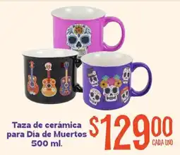 Soriana Mercado Taza de cerámica para Día de Muertos oferta