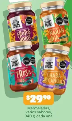 Soriana Mercado Valley Foods mermeladas varios sabores oferta