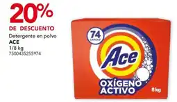 City Club Ace Detergente en polvo oferta