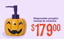 Soriana Mercado Dispensador pumpkin naranja de cerámica oferta
