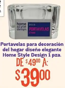 Soriana Mercado Home Style Design Portavelas oferta