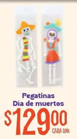 Soriana Mercado Pegatinas Día de muertos oferta