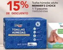 City Club Member's Choice Toallas Húmedas oferta