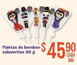 Soriana Mercado Paletas de bombon calaveritas oferta