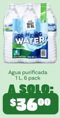 Soriana Mercado Valley Foods Drinking Water oferta