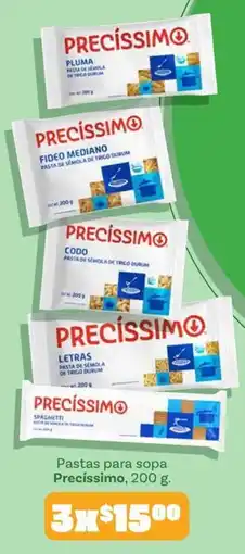 Soriana Mercado Precíssimo pastas para sopa oferta