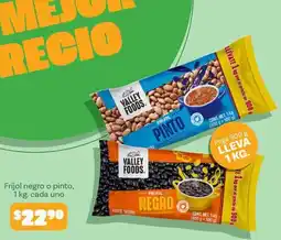 Soriana Mercado Valley Foods Frijol Pinto Frijol Negro oferta