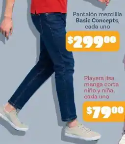 Soriana Mercado Basic Concepts pantalón mezclilla oferta