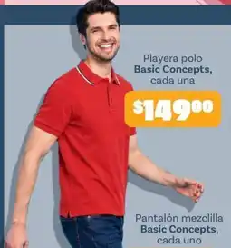 Soriana Mercado Basic Concepts Playera polo oferta