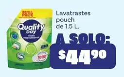 Soriana Mercado Quality day lavatrastes pouch oferta