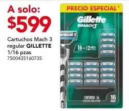 City Club Gillette Mach 3 regular oferta