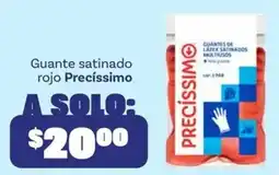 Soriana Mercado Precíssimo guante satinado rojo oferta