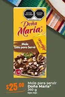 Tiendas Neto Doña maría - mole para servir oferta