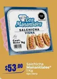 Tiendas Neto Manantiales - salchicha oferta