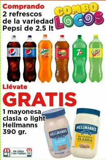 HEB Refrescos de la variedad pepsi 2.5 lt oferta