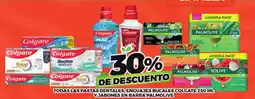 Merco colgate todas las pastas dentales encuajes bucales y jabones en barra palmolive oferta