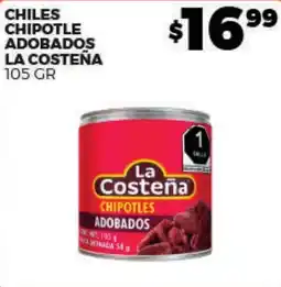 Merco La Costeña chiles chipotle adobados oferta