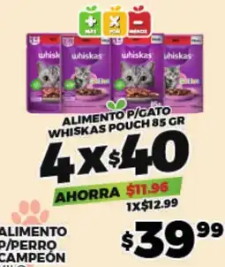 Merco whiskas alimento p/gato oferta