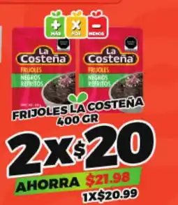 Merco La Costeña frijoles negros repartidos oferta