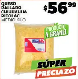 Merco Ricolac queso rallado chihuahua oferta