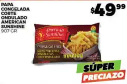 Merco American Sunshine papas prefritas congeladas corte ondulado oferta