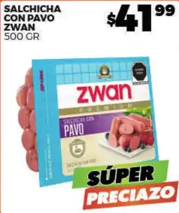 Merco Zwan salchicha con pavo oferta