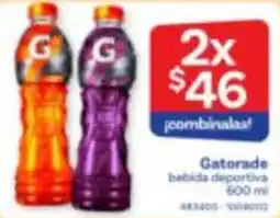 Farmacias Benavides Gatorade bebida deportiva oferta