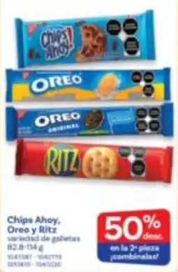 Farmacias Benavides Chips Ahoy Oreo y Ritz oferta